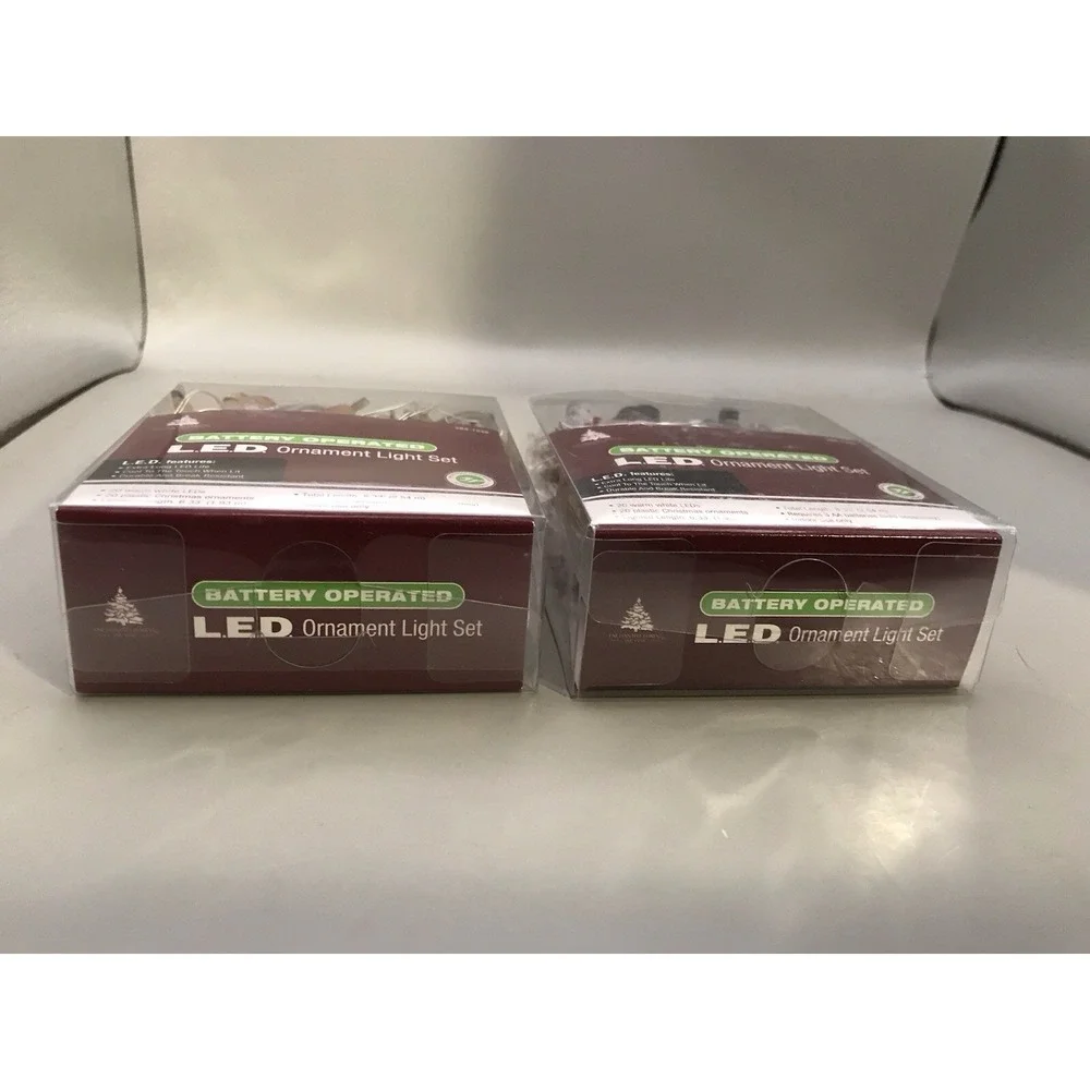 LED‎ Battery Operated Ornament Light Set 1 Reindeer 1 Snowman 8.33